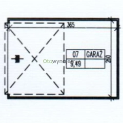 Garaż blaszany (3,65m x 2,60m) - Garbary 23