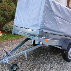 Wynajem przyczepa towarowa lekka z kiprem DMC 600kg Kiper Fjord Rental