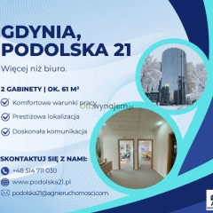 Powierzchnia biurowa centrum Gdyni Podolska 21 