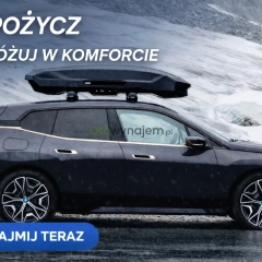 Wynajem sprzętu ogrodniczego, budowlanego, box dachowy, bagażnik rowerowy 