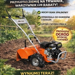 Wynajem sprzętu ogrodniczego, budowlanego, box dachowy, bagażnik rowerowy 