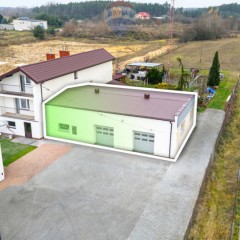 Lokal przy trasie E7 pod serwis, usługi, magazyn