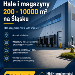 Hala produkcyjna do wynajęcia Sosnowiec plac, suwnica, biura, socjal.