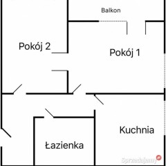 Jasne 2 pokoje mieszkanie 56m2 Parking ogrzewanie miejskie Bezpośrednio Ce…