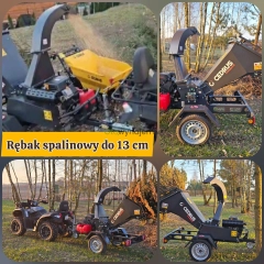 Wynajem - Mobilny Rębak / rozdrabniacz gałęzi kat. B / frezarka pni