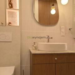 Pierwszy najem, Wysoki standard, 2-pokojowe Kraków, Papierni Prądnickich 48b, Zadaszony Balkon 10 m²,  Klimatyzacja, Widok na zielen