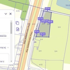 Działka ul. Spółdzielczości Pracy 137 blisko lKEA