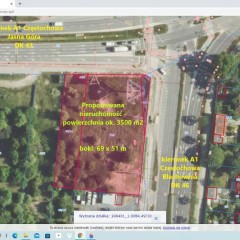 Wynajmę działkę plac 3500 m2 50 x 70m przy DK43 i DK46 MPZP