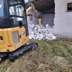 Wynajem minikoparki usługi bez operatora młot do kucia